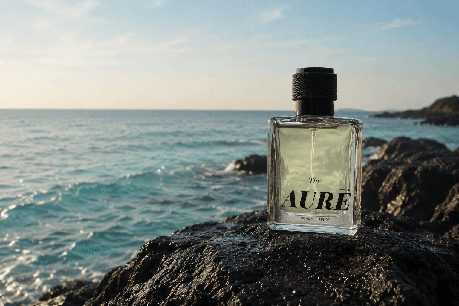 Aquatic-Oud fragrance concept - ocean meets oud wood