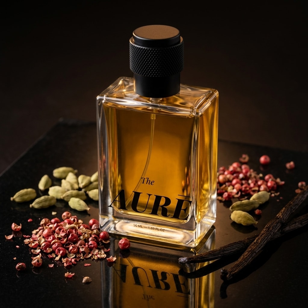 AURĒ Gravity 42% perfume oil concentration extrait de parfum made in Surat, India — view 1