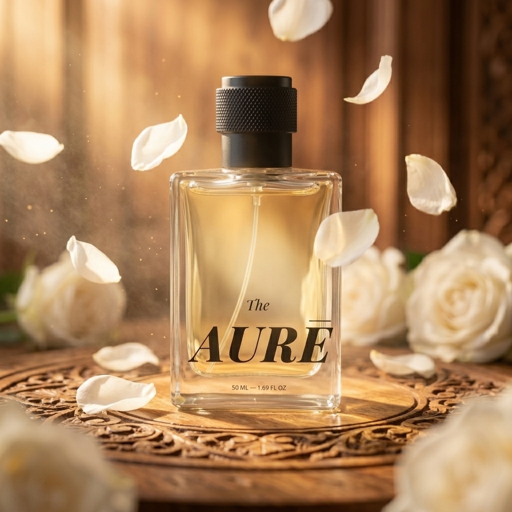 AURĒ Bloom 42% perfume oil concentration extrait de parfum made in Surat, India — view 2